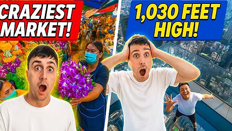 I Explored Bangkok’s Wildest Flower Market and Tallest Tower 🇹🇭