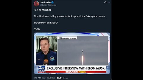 Part 4) Elon Musk was telling you not to look up, with the fake space rescue.