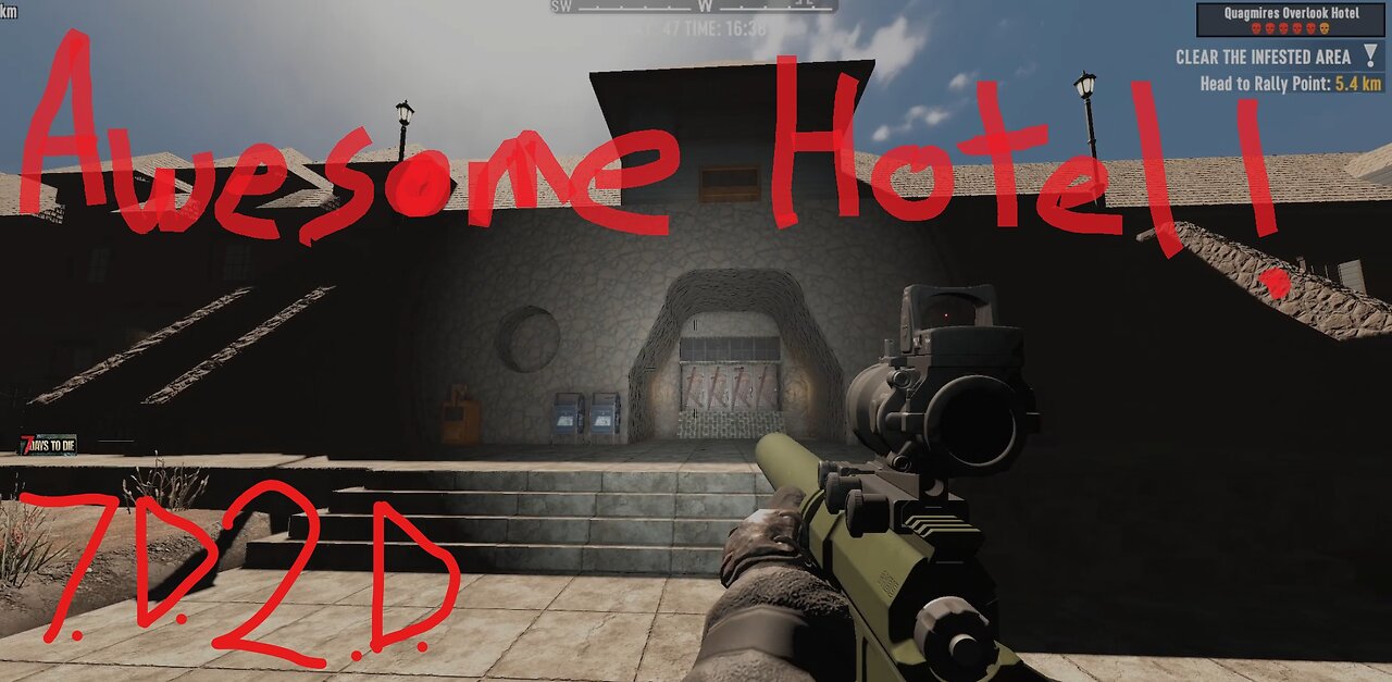 7D2D Awesome Hotel Full of Zombies!!