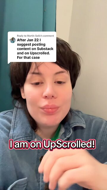 I am on UpScrolled!