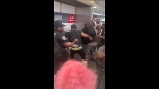 Huge fight erupts in 'America's most dangerous subway line' in Chicago