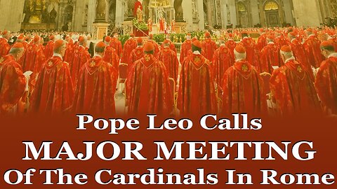 Pope Leo Calls MAJOR MEETING Of The Cardinals In Rome