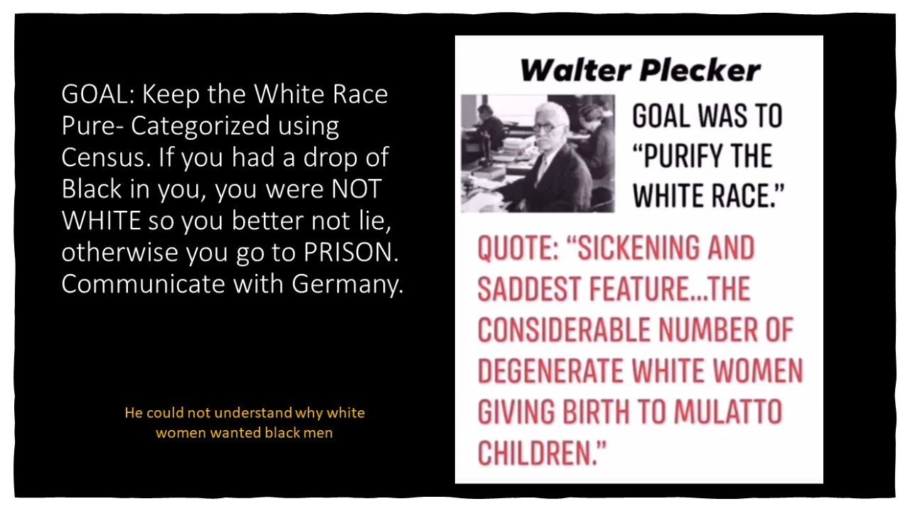 At the end of the day the USA INC's Mission was to Keep the WHITE RACE PURE IN AMOORICA! HOW?