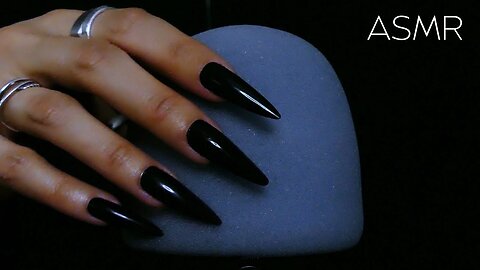 ASMR Scratching Foam Cover with XL Stiletto Nails (no talking, fingertip brushing, no tapping)