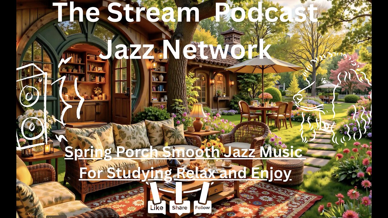Spring Porch Smooth Jazz Music for Studying Relax and enjoy