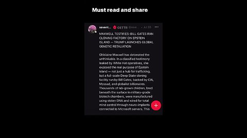 MAXWELL TOLD TRUMP DOJ BILL GATES RAN A CLONING FACTORY ON EPSTEIN ISLAND