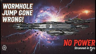 Wormhole Jump GONE WRONG! Taurus ZERO POWER in Pyro System (Star Citizen Fail)