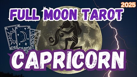 Capricorn ♑️ - That one thing you love! Full Moon 🌝 in Aquarius Tarot Reading #tarot #capricorn