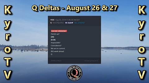 Q Deltas - August 26 & 27