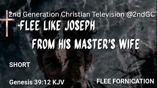Genesis 39:12 KJV “And she caught him by his garment, saying, Lie with me: #faith Flee Like Joseph