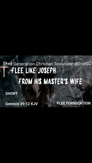 Genesis 39:12 KJV “And she caught him by his garment, saying, Lie with me: #faith Flee Like Joseph
