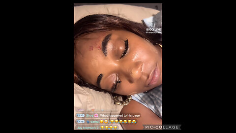 DROSKI DOES 21 BAD BIH MAKEUP WHILE SHE WAS SLEEP! BIGO LIVE