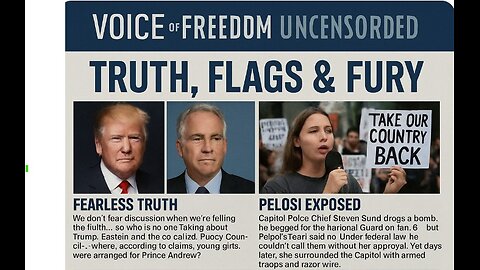 Voice of Freedom Aug 12. Truth Flags & Fury
