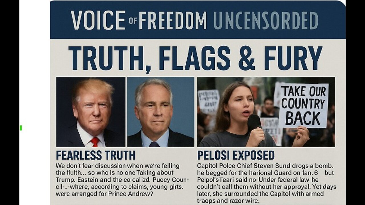 Voice of Freedom Aug 12. Truth Flags & Fury