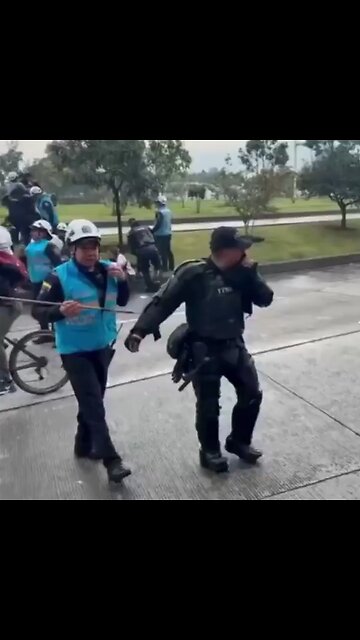 In Colombia, archers from local anti-Trump protesters attacked the