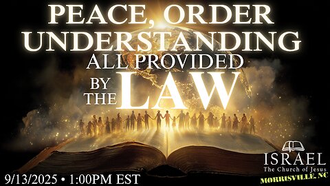 Peace Order & Understanding, All Provided by the Law