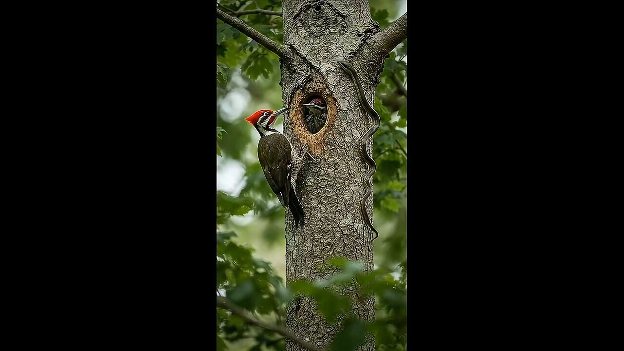 Woodpecker Defender: Nest Secure! #newshort #wildlife #birdattack