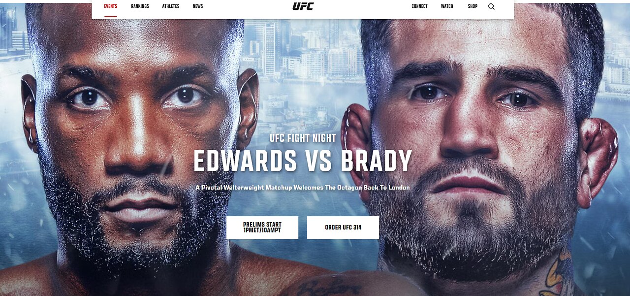 Champ Champ UFC Fight Night Edwards VS Brady | UFC London