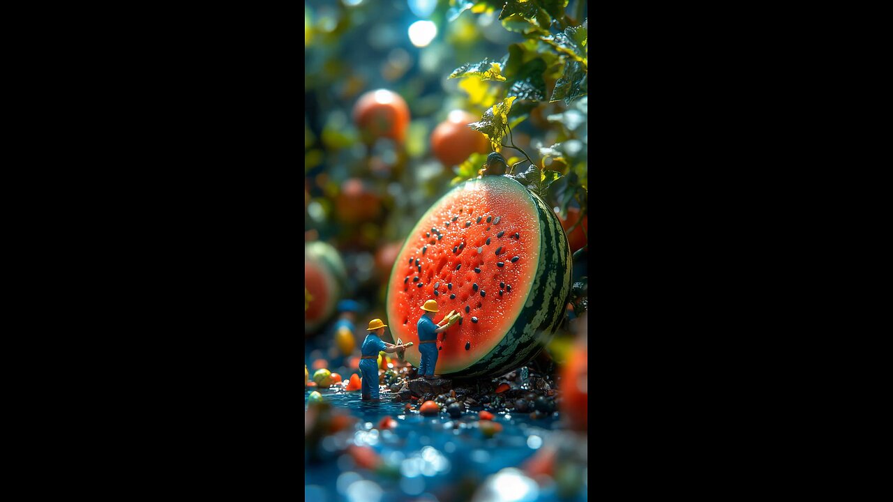 Fresh fruit miniature work