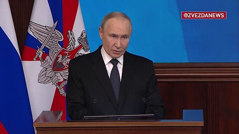 Projev a komentáře Vladimira Putina na zasedání kolegia Ministerstva obrany RF 2025!