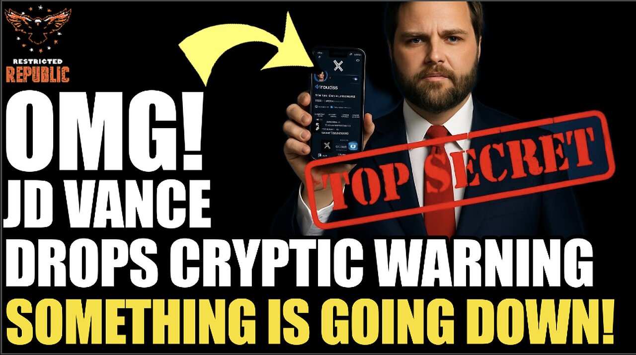 OMG! VP Vance Drops Cryptic Warning! Something’s Up!