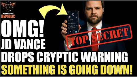 OMG! VP Vance Drops Cryptic Warning! Something’s Up!
