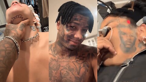 Blueface’s New Girlfriend Tattoos His Name as Chrisean Rock Removes Hers