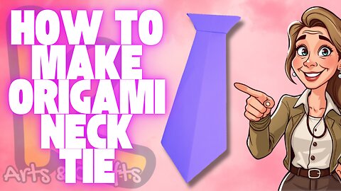 How to Make a Paper Neck Tie | Easy Origami Tie Tutorial for Cards & Gifts