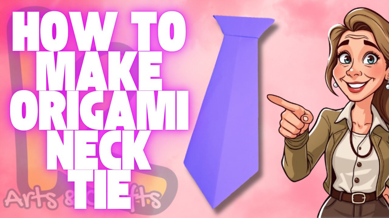 How to Make a Paper Neck Tie | Easy Origami Tie Tutorial for Cards & Gifts
