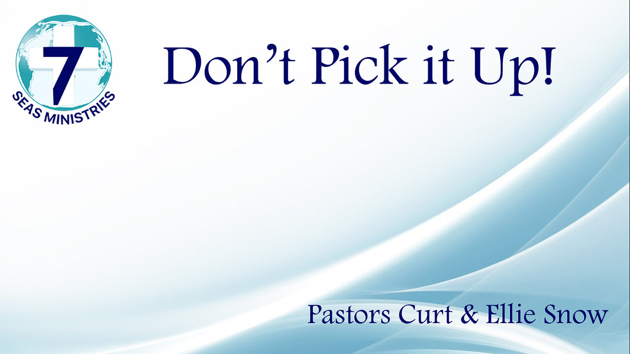 Don't Pick It Up!