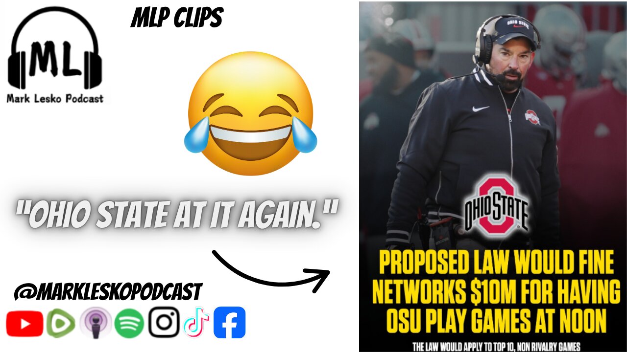 Ohio State is an INSANE and DELUSIONAL program || Mark Lesko Pod daily show #collegefootball