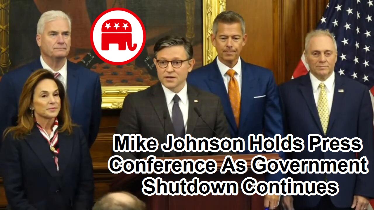 Mike Johnson holds press conference as government shutdown continues - October 23, 2025
