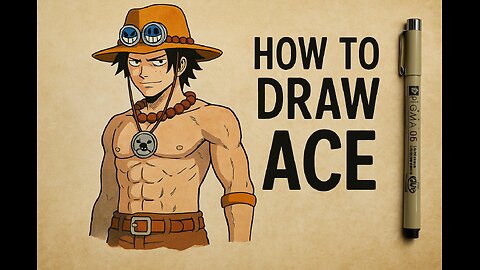 How to Draw Ace from One Piece | Step-by-Step Anime Drawing
