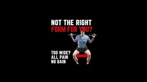 Regular Squat Form Is NOT For Everyone