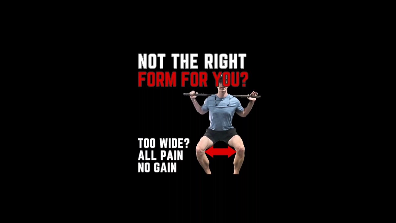 Regular Squat Form Is NOT For Everyone