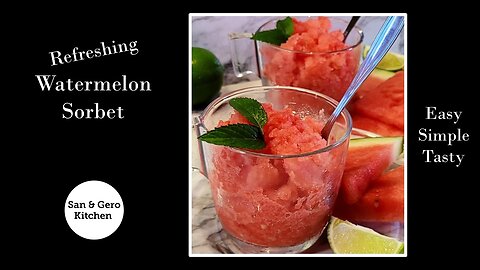 Refreshing Watermelon Sorbet Recipe