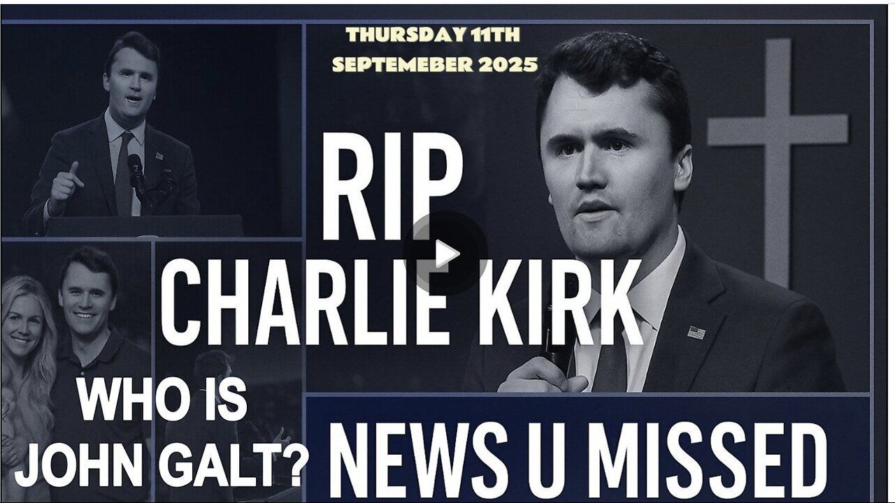 CHARLIE WARD NEWS U MISSED. RIP CHARLIE KIRK. WHO IS John Galt?