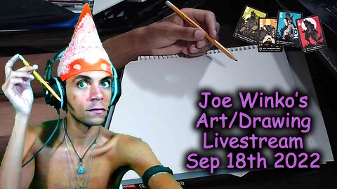 Drawing Werewolf Game Role Cards Art Livestream (Sep 18th 2022) Joe Winko