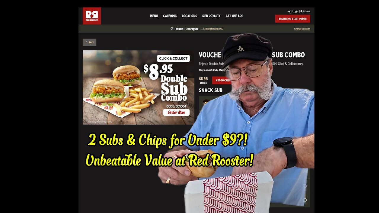 Red Rooster $8.95 Double SUB Combo Meal Deal 🇦🇺
