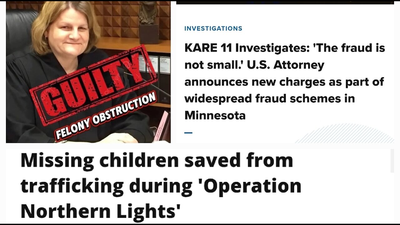 Judge convicted of felony, dozens of kids rescued in one operation, somali fraud scheme