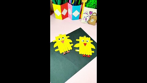 Handmade Little Yellow Chick | DIY Ice Cream Stick Craft