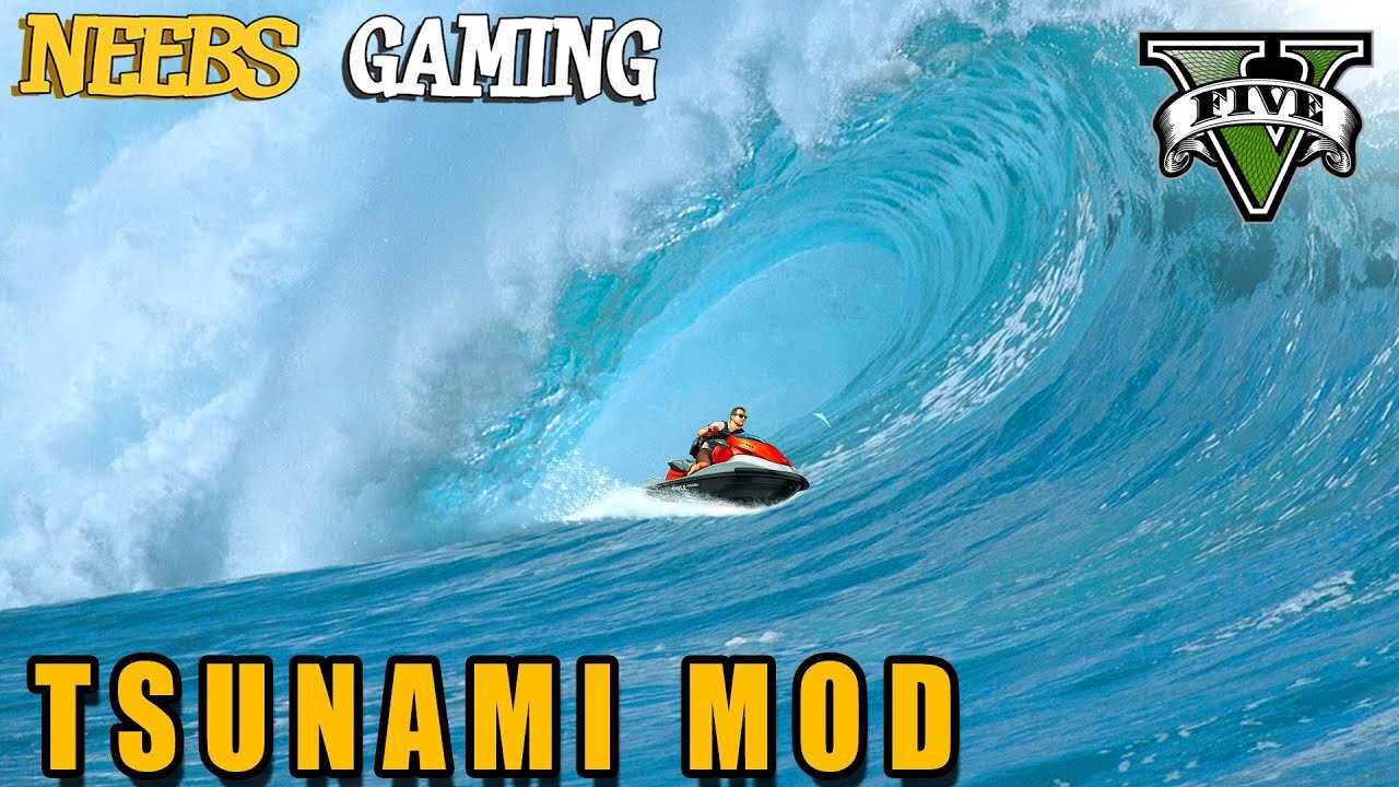 Tsunami Mod - Extreme Jet Ski - GTA 5 Gameplay Video