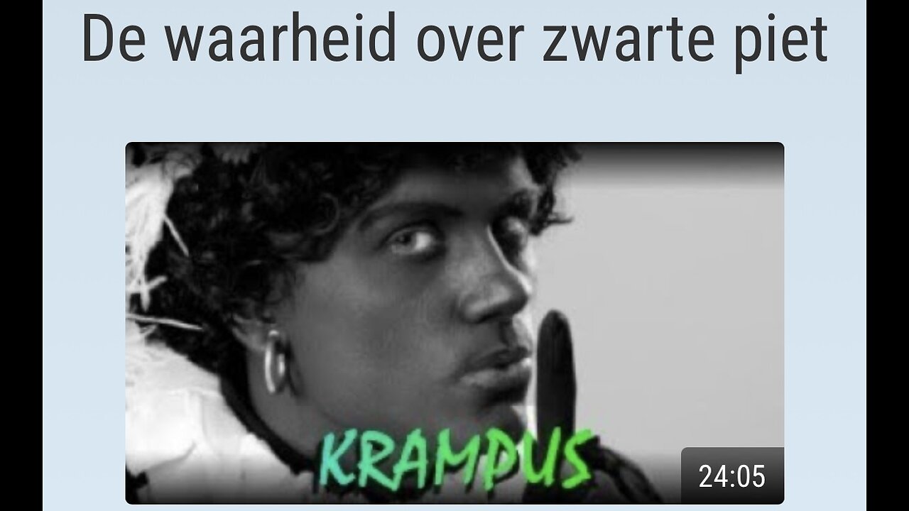Waarheid over zwarte piet