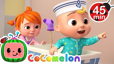 Row Row Row Your Boat, Bath Song, Wheels on the Firetruck + MORE CoComelon Nursery Rhymes & Songs