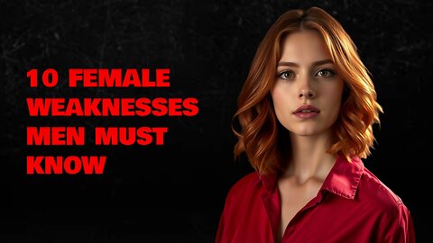 10 Hidden Female Weaknesses Men Need to Know NOW | Stoicism