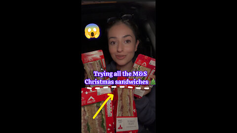 Trying all the M&S Christmas sandwiches 🎄😱