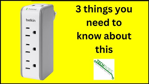 3 things to know about the Belkin Wall Mount Surge Protector