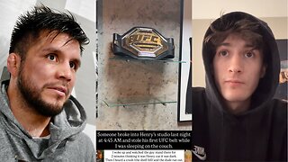 Henry Cejudo’s UFC Belt Stolen from His Podcast Studio