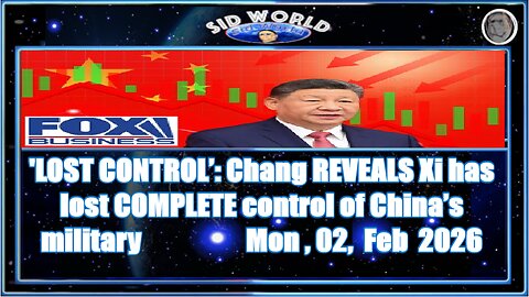 'LOST CONTROL’-Chang REVEALS Xi has lost COMPLETE control of China’s military