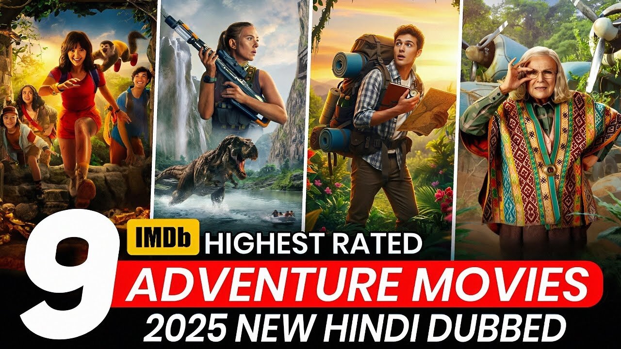 Top 9 Best Adventure Movies in Hindi 2025 | Jungle Adventure Movies in Hindi | New Hollywood movies
